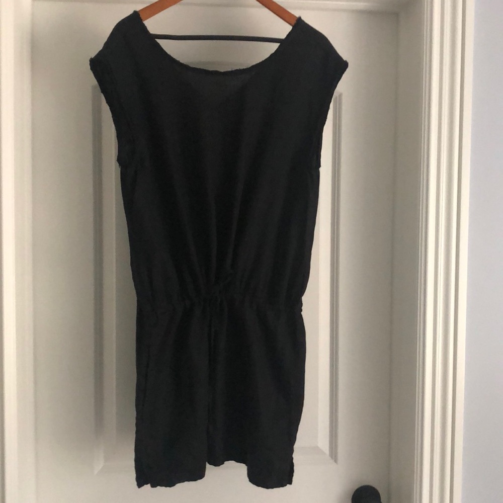 Soft Joie black linen dress